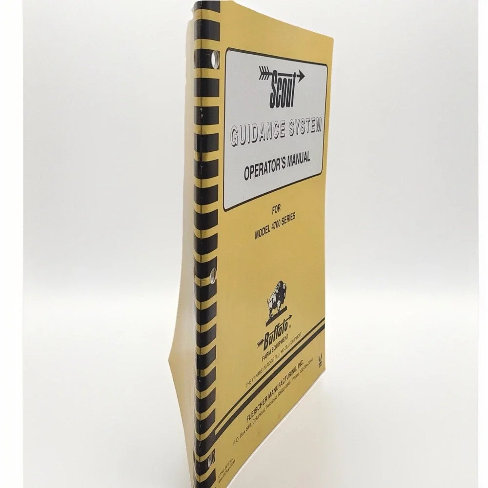 Buffalo, Fleischer Manufacturing 4700, Scout Guidance‎ System Operators Manual